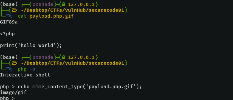 Script is recognized as a GIF thanks to the header